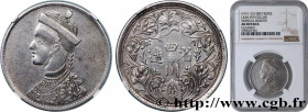 TIBET
Type : Roupie 
Date : 1911-1916 
Metal : silver 
Diameter : 30,5  mm
Orientation dies : 12  h.
Weight : 11,40  g.
Edge : lisse  
Rarity : R1 
Ob...