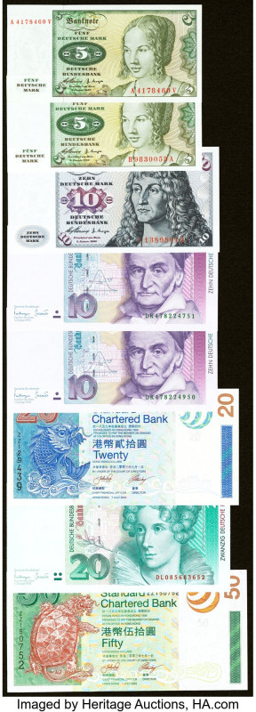 Germany, Iceland & Hong Kong Group Lot of 13 Examples Crisp Uncirculated. The fo...