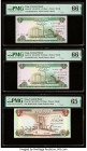 Iraq Central Bank of Iraq Group Lot of 9 Examples PMG Gem Uncirculated 66 EPQ (6); Gem Uncirculated 65 EPQ (3). Two consecutive sets are present in th...