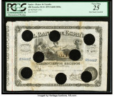 Spain Banco de Espana 400 Escudos 30.11.1872 Pick Unlisted PCGS Very Fine 25. Eight POCs and restorations are noted on this example.

HID09801242017

...