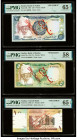 Sudan Bank of Sudan (2); Central Bank 10; 5; 1 Pounds 1981; 1983; 2006 Pick 20s; 26s; 64s Three Specimen PMG Gem Uncirculated 65 EPQ (2); Choice About...