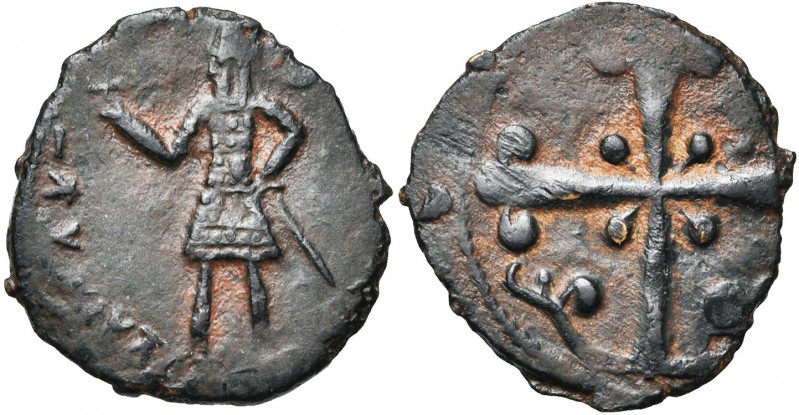 COMTE D''EDESSE, Baudouin II du Bourg, restauré (1108-1118), AE follis, vers 111...