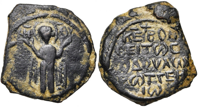 PRINCIPAUTE D''ANTIOCHE, Roger de Salerne (1112-1119), AE follis. 2e type. D/ La...