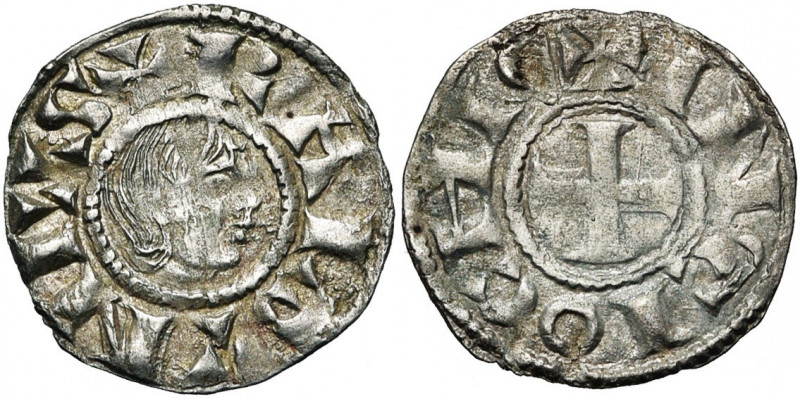 PRINCIPAUTE D''ANTIOCHE, Raymond de Poitiers (1136-1149), AR denier. De beau sty...