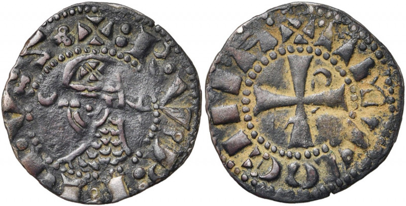 PRINCIPAUTE D''ANTIOCHE, Raymond Roupen (1216-1219), billon denier. Type M. D/ +...