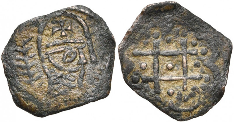 PRINCIPAUTE D''ANTIOCHE, AE fraction anonyme, début du 13e s. Type F1. D/ T. cas...