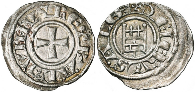 ROYAUME DE JERUSALEM, Baudouin III (1143-1163), billon obole. 2e groupe (style a...