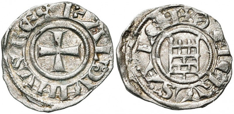 ROYAUME DE JERUSALEM, Baudouin III (1143-1163), billon obole. 2e groupe (style a...