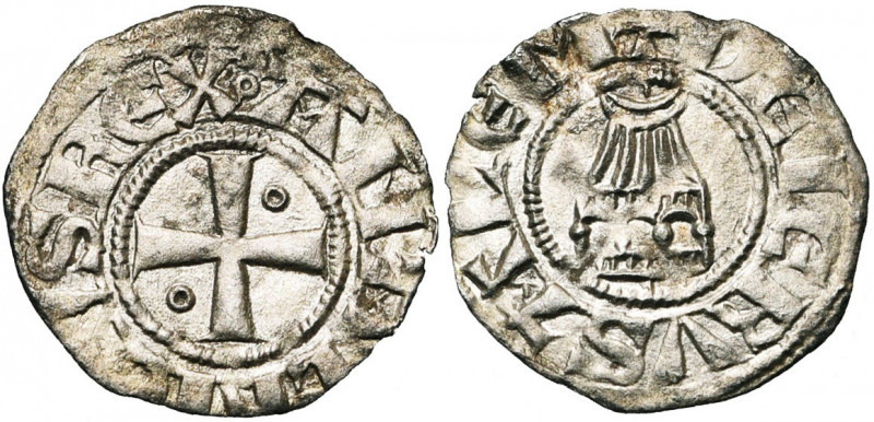 ROYAUME DE JERUSALEM, Amaury (1163-1174), billon denier. Type 2 (A avec chevron,...