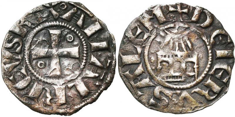 ROYAUME DE JERUSALEM, Amaury (1163-1174), billon denier. Type hybride 7/9 (A ave...