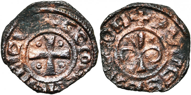 ROYAUME DE JERUSALEM, Henri, comte de Champagne (1192-1197), billon pougeoise, A...