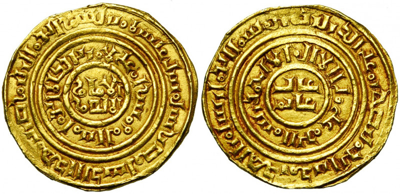 ROYAUME DE JERUSALEM, AV besant, avant 1188. Imitation du dinar fatimide d''al-A...