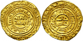 ROYAUME DE JERUSALEM, AV besant, avant 1188. Imitation du dinar fatimide d''al-Amir. Deuxième phase. Metcalf 126 var.; Balog-Yvon, RN (1958), -; CCS 9...