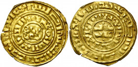 ROYAUME DE JERUSALEM, AV besant, avant 1250, Acre. Imitation du dinar fatimide d''al-Amir. Troisième phase. Metcalf 136-141; Balog-Yvon, RN (1958), 27...