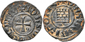 ROYAUME DE JERUSALEM, SEIGNEURIE DE BEYROUTH, Jean d''Ibelin (vers 1200-1236), billon denier. Type 3. D/ + IOh''S D YBELINO Croix cantonnée de deux an...