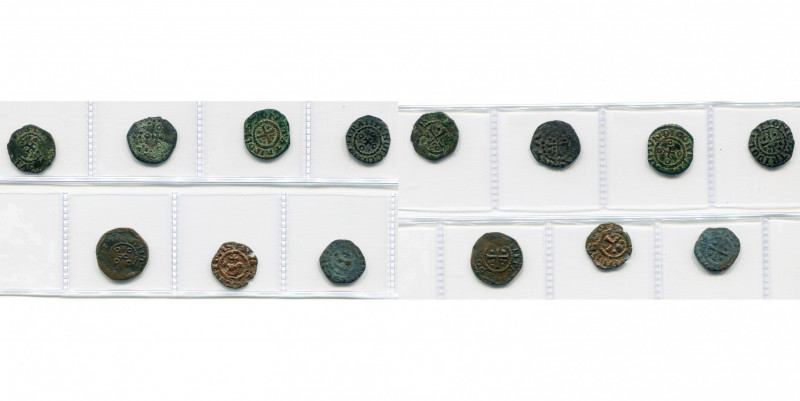 COMTE DE TRIPOLI, Raymond II (1137-1152), lot de 7 cuivres. Metcalf 504-505 (5),...