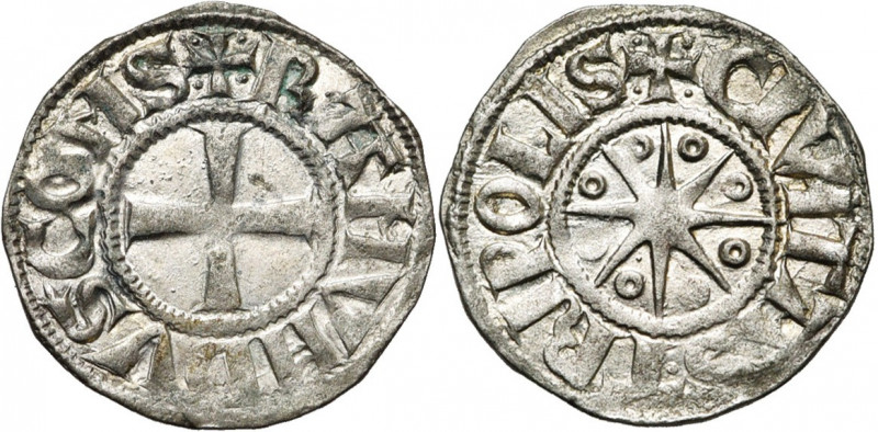 COMTE DE TRIPOLI, Raymond III (1152-1187), billon denier, vers 1173/1174-1187. T...