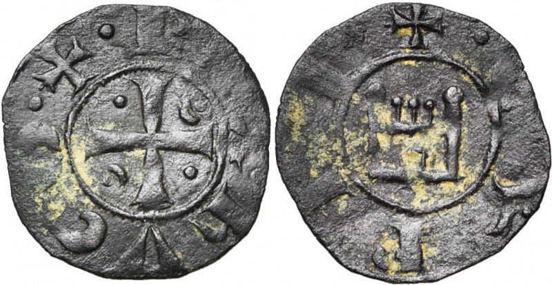 ROYAUME DE CHYPRE, Hugues Ier de Lusignan (1205-1218), billon denier. Type 4. D/...