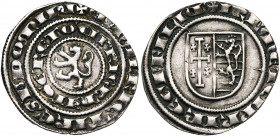 ROYAUME DE CHYPRE, Amaury, prince de Tyr, gouverneur (1306-1310), AR gros, s.d. (1310), Nicosie (?). Deuxième type. D/ + AMALRIC TIRE''SIS DOMINU/ CIP...