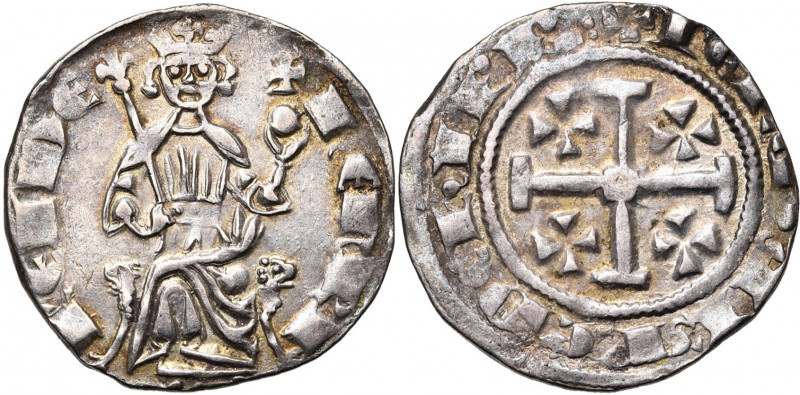 ROYAUME DE CHYPRE, Henri II (1285-1324), AR gros, 1310-1324, Famagouste (?). Sér...