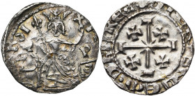 ROYAUME DE CHYPRE, Jean II (1432-1458), AR gros. Type D. D/ Le roi trônant de f., ten. un sceptre fleurdelisé et un gl. cr. A g., protome de lion. A d...