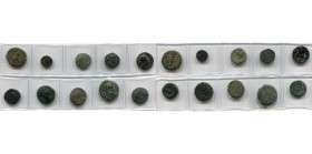 ASIE MINEURE, lot de 10 petits bronzes: Ionie, Colophon, Homère assis/Apollon deb. à d.; Carie, Aphrodisias et Plarasa, Double hache/Cuirasse; Rhodes,...
