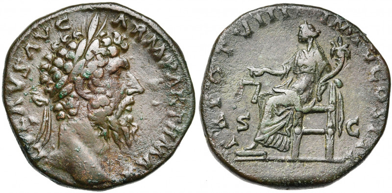 LUCIUS VERUS (161-169), AE sesterce, 167-168, Rome. D/ L VERVS AVG ARM PARTH MAX...