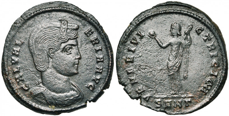 GALERIA VALERIA, femme de Maximien Galère, AE follis, 308-310, Nicomédie. D/ GAL...