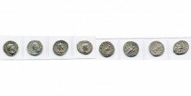 lot de 4 antoniniens: Gordien III, R/ Jupiter; Philippe Ier, R/ Aequitas; Otacilia Severa, R/ Concordia; Volusien, R/ Virtus.
presque Superbe