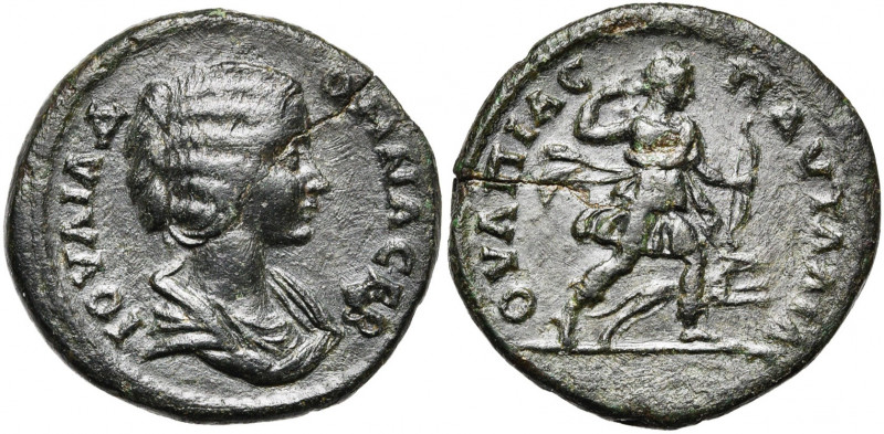 THRACE, PAUTALIA, Julia Domna, femme de Septime Sévère, AE bronze. D/ B. dr. à d...