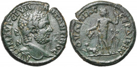 THRACE, SERDICA, Caracalla (198-217), AE bronze. D/ AVT K M AVP CEVH ANTΩNEINOC T. l. à d. R/ OVΛΠIAC CEPΔIKHC Dionysos, nu, deb. à g., ten. un cantha...