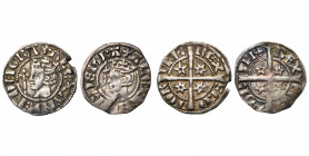 GRANDE-BRETAGNE, ECOSSE, Alexandre III (1249-1286), AR lot de 2 esterlins, Edimbourg (défaut de flan) et Aberdeen (?). S. 5055, 5057.
presque Très Be...