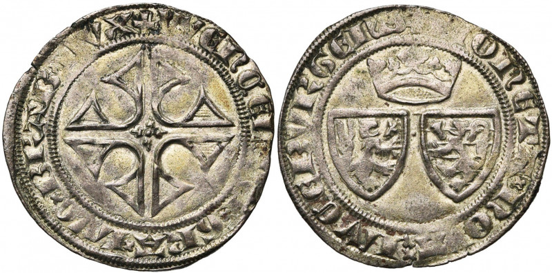 LUXEMBOURG, Duché, Wenceslas Ier (1353-1383), AR blan-gros, vers 1380, Luxembour...