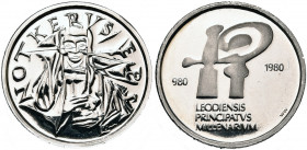BELGIQUE, Royaume, Baudouin (1951-1993), module de 40 francs, 1980. Platine. Millénaire de la principauté de Liège. 15,00g.
Flan poli