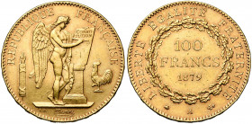 FRANCE, Troisième République (1871-1940), AV 100 francs, 1879A, Paris. Gad. 1137; Fr. 590. Petits coups.
Très Beau à Superbe