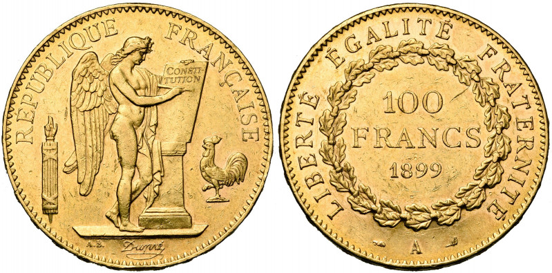 FRANCE, Troisième République (1871-1940), AV 100 francs, 1899A, Paris. Gad. 1137...