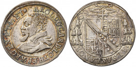 FRANCE, STRASBOURG, Evêché, Charles de Lorraine (1593-1607), AR teston (quart d''écu), s.d., Saverne. Au titre d''évêque de Strasbourg et de Metz. D/ ...