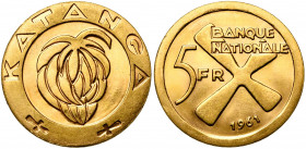 CONGO, KATANGA, République (1960-1963), AV 5 francs, 1961. Fr. 1.
Superbe