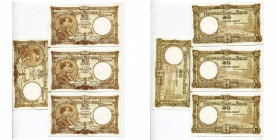 BELGIQUE, série de 4 billets de 20 francs, 29.09.1922, avec n° consécutifs.
Neufs