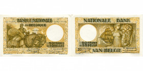 BELGIQUE, 50 francs - 10 belgas, 20.09.1927. Rare Légèrement corné.
Neuf