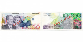 BELGIQUE, 10000 francs, s.d. (1992-1998). Specimen. M.E. 111. Rare.
Neuf