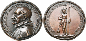 PAYS-BAS MERIDIONAUX, AE médaille, s.d. (1652/1656), Adrien Waterloos. Antoine Triest, évêque de Gand (1621-1657). D/ B. à g., portant un camail et un...