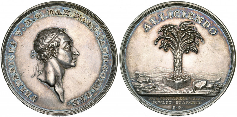 DANEMARK, AR médaille, s.d., Gianelli. Prix de l''Académie royale de peinture, s...