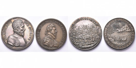 FRANCE, lot de 3 médailles: 1552, Défense de Metz par François de Lorraine, duc de Guise (AR, 51 mm); s.d., Henri de Lorraine, duc de Guise (AR, 48 mm...
