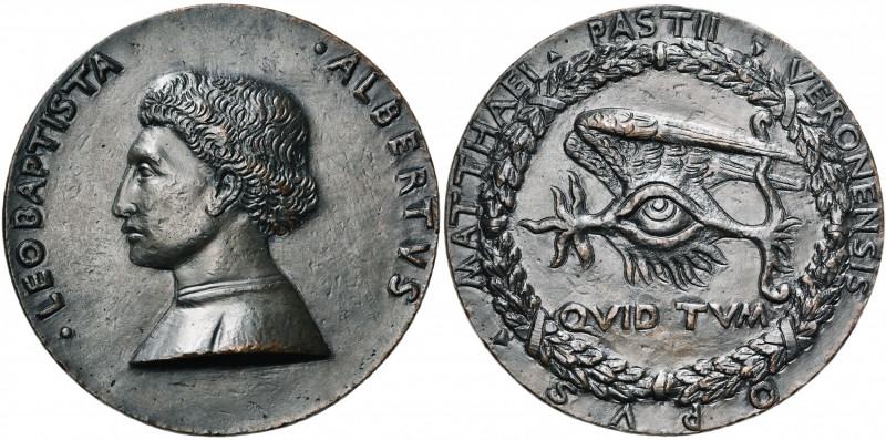 ITALIE, AE médaille, s.d. (1446-1450), Matteo de'' Pasti. Leone Battista Alberti...