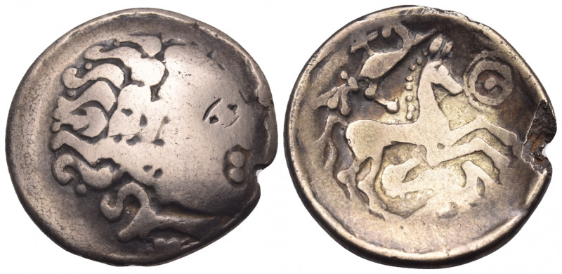 CELTIC, Central Europe. Helvetii. 2nd century BC. Stater (Electrum, 22 mm, 5.89 ...
