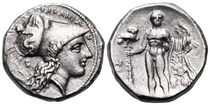 LUCANIA. Herakleia. Circa 281-278 BC. Nomos (Silver, 20 mm, 7.76 g, 9 h), time o...