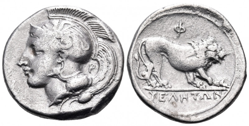 LUCANIA. Velia. Circa 340-334 BC. Nomos (Silver, 22.5 mm, 7.63 g, 4 h), from the...