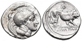 LUCANIA. Velia. Circa 340-334 BC. Nomos (Silver, 22.5 mm, 7.49 g, 3 h). Head of Athena to right, wearing crested Attic helmet decorated with griffin; ...