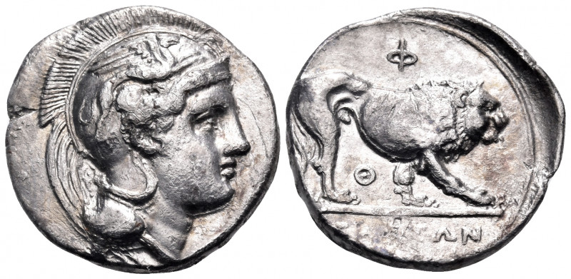 LUCANIA. Velia. Circa 340-334 BC. Nomos (Silver, 21 mm, 6.19 g, 11 h), from the ...
